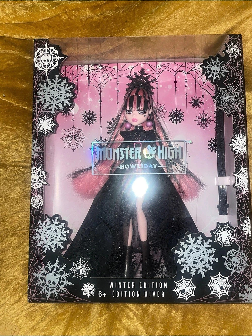 Monster High Winter Edition Doll Pink & Black NWT